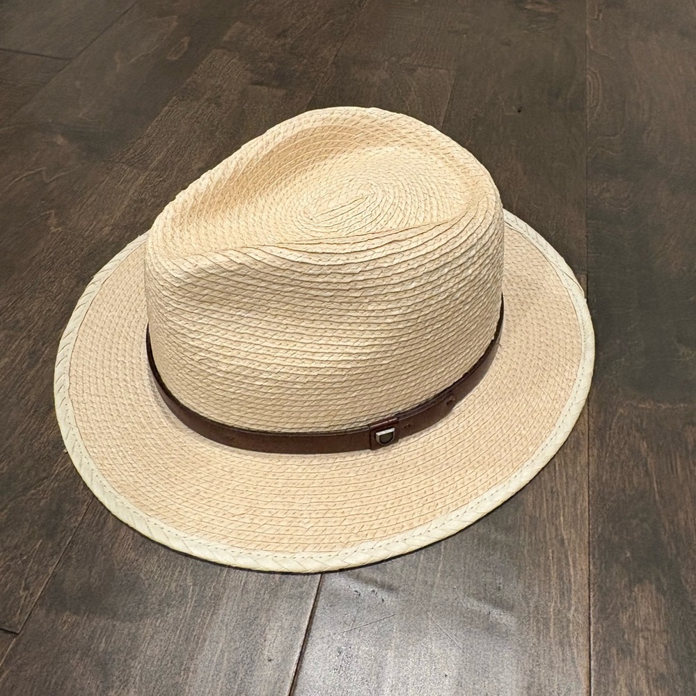 Brixton Natural Straw Fedora Hat